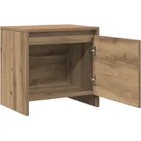 vidaXL Nachtkastje Artisan Eiken 45 x 34 x 44,5 cm Bewerkt hout