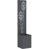 vidaXL Tuin Privacy Scherm Bloemen Antraciet 32 x 32 x 150 cm