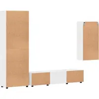 vidaXL Tv-meubelset FLORIN 3 st 150 x 39 x 30 cm Hoogglans Wit