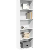 vidaXL Boekenkast 60x30x189 cm bewerkt hout wit
