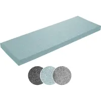 Sleepling bankkussen - zitkussen 200x40 cm - geschikt voor outdoor & indoor - antislip onderzijde - Made in EU - 200 x 40 x 5 cm - turquoise