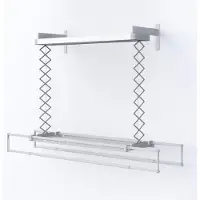 Foxydry 160 cm elektrische droogrek voor wandmontage met verwarming - 160 X 53 X 25 cm