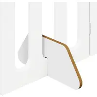 vidaXL Vouwbaar huisdierhek 2 st Wit 100,5 x 38 x 70 cm Bewerkt hout