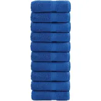 vidaXL Gastendoekjes SOLUND 10 st 600 g/m² 30x50 cm blauw