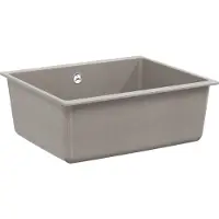 vidaXL Wasbak Grijs 530 x 460 mm 80% Kwarts en 20% Hars