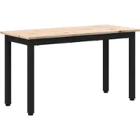 vidaXL Bank Naturel 80 x 35 x 45 cm Massief grenenhout