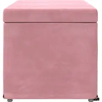 vidaXL Hocker, roze, 81 x 41 x 40 cm, fluweel en constructiehout