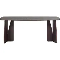 Woood Oakline Curve Eettafel B 180 cm - Mystic Brown