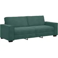 vidaXL Driezitsbank 220x78x84 cm fluweel donkergroen