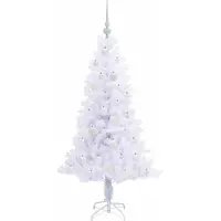vidaXL Kunstkerstboom met 150 LED Wit 150 cm PVC en Staal