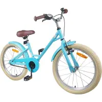 vidaXL Kinderfiets 18 Inch voor 5-7 jaar oud Lichtblauw