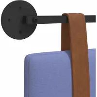 vidaXL Hangend hoofdbord Effen Jeans Blauw 190 x 55 x 5 cm Antiek PU
