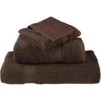 vidaXL Handdoeken SOLUND 2 st 600 g/m² 50x100 cm bruin