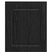 vidaXL Vaatwasserfront Kalmar, zwart, eikenhoutlook, 50 x 31 x 60 cm