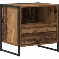 vidaXL Nachtkastje Oud Hout 50 x 39,5 x 50 cm Bewerkt hout
