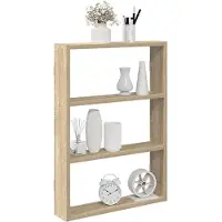 vidaXL Wandschap 43x9x60 cm bewerkt hout sonoma eikenkleurig