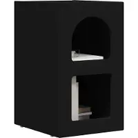 vidaXL Nachtkastje ELST 2 st Zwart 29,5 x 33,5 x 50 cm Bewerkt hout