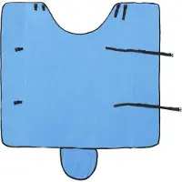 vidaXL Paardendeken Volledig Aqua 155 cm Polyester
