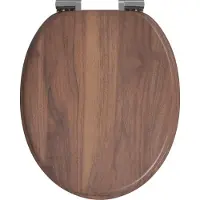 vidaXL Zacht-sluit toiletzitting 2 st Bruin 44 x 38 cm MDF bord