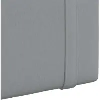vidaXL Hangend hoofdbord Met LED-verlichting Lichtgrijs Stof