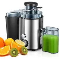 HDeye Krachtige Centrifugale Sapcentrifuge – 800W, 2 Snelheden, Anti-druppel, 70mm Vulopening, Roestvrij Staal – Voor Thuis & Keuken