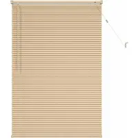 vidaXL Venetiaanse jaloezie Lichtbruin met Patroon 150 x 80 cm 25 mm