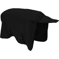 vidaXL Paardendeken Zwart 75 cm Polyester