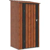 vidaXL Tuinhuisjes Bruin 103 x 86 x 200 cm Metaal