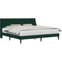 vidaXL Bedframe met hoofdeinde Donkergroen 180 x 200 cm Fluweel