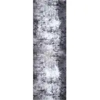 vidaXL Keuken Tapijt Grijs 300 x 60 cm Fluweel