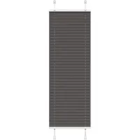 vidaXL Plissé rolgordijn 45x100 cm stofbreedte 44,4 cm polyester zwart