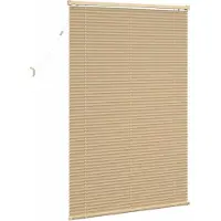 vidaXL Jaloezie Lichtbruin met Patroon 150 x 90 cm 25 mm PVC