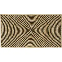 vidaXL Vloerkleden Zwart 60 x 110 cm Jute