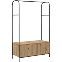 vidaXL Kledingrek Bruin Eiken 100 x 44 x 160 cm Bewerkt hout