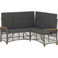 vidaXL Tuin verstelbare bank set 5-Aantal zitplaatsen