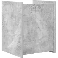 vidaXL Tijdschriftenrek Betonnen Grijs 35 x 35 x 45 cm Bewerkt hout