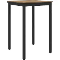 vidaXL Staande Bartafel Bewerkt hout Vierkant