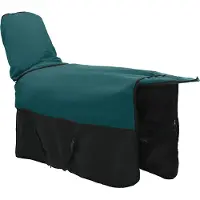 vidaXL Paardendeken Donkergroen en zwart 105 cm Polyester