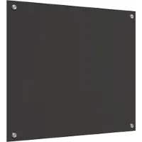 vidaXL Keukenachterwand Donkergrijs 70 x 60 cm gehard glas