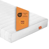 Sleepling Basic 30 - matras 90x200 cm comfortschuim - hardheidsgraad 2 zacht - 13 cm hoogte - afneembare hoes - Made in EU - topkwaliteit - 90 x 200 x 13 cm - wit