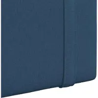 vidaXL Hangend hoofdbord Blauw Stof