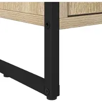vidaXL Hoge Kasten Sonoma 60 x 36 x 200 cm Bewerkt hout