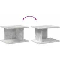 vidaXL Nachtkastje 2 st Beton Grijs 40 x 30 x 25 cm Bewerkt hout