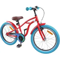 vidaXL Kinderfiets 22 Inch voor 7-12 jaar oud Rood