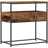 vidaXL Wandtafel Oud Hout 75 x 40 x 75 cm Bewerkt hout