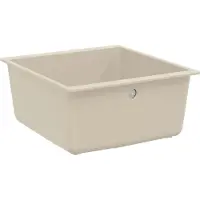 vidaXL Wasbak Beige 430 x 460 mm 80% Kwarts en 20% Hars