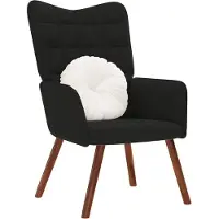 vidaXL Relaxstoel fluweel zwart