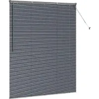 vidaXL Venetiaanse jaloezie Donkergrijs 175 x 140 cm 25 mm Aluminium