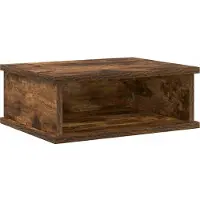 vidaXL Nachtkastje 2 st Rook Eiken 40 x 31 x 15 cm Bewerkt hout