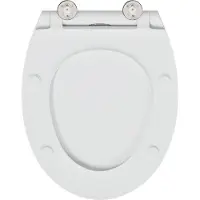vidaXL Toiletbril Wit 45,5 x 37,5 x 3,8 cm Duroplast